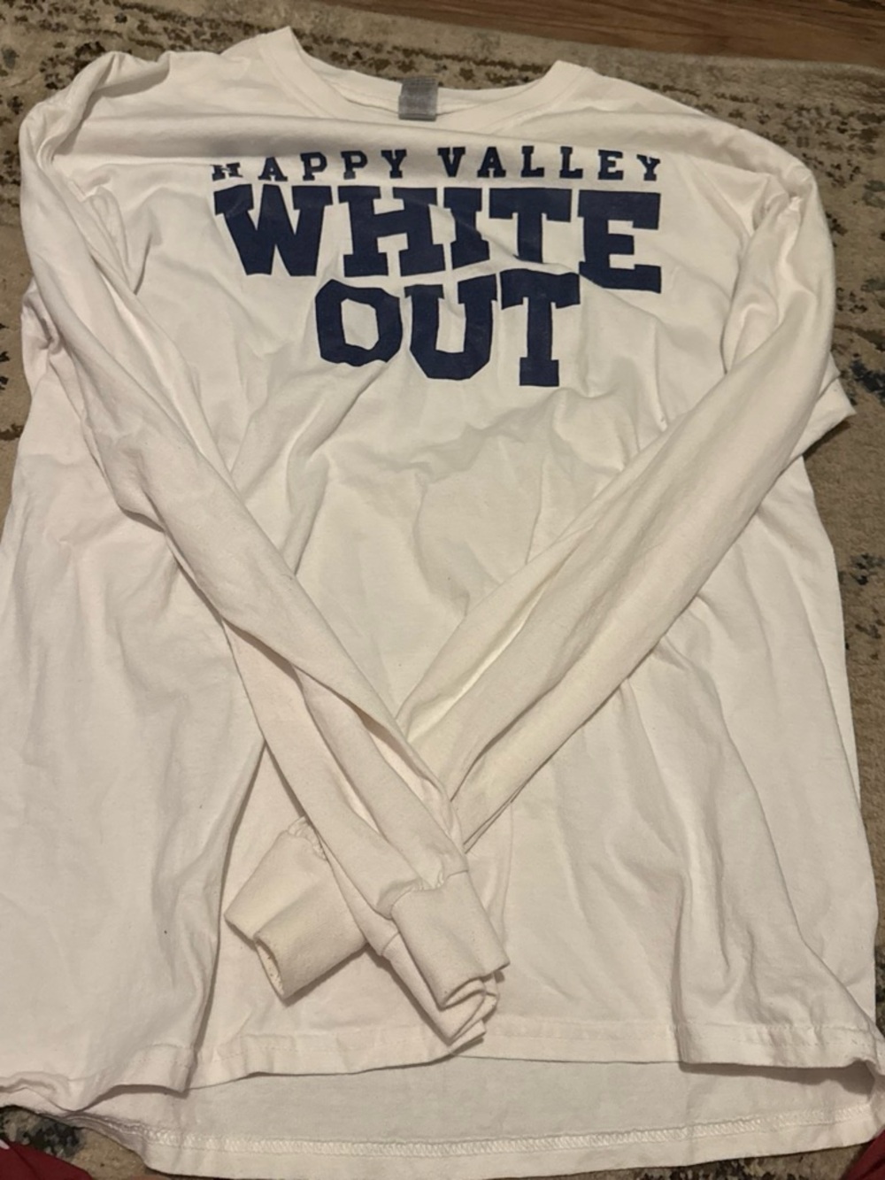 White "White Out" Long Sleeve Graphic Tee
